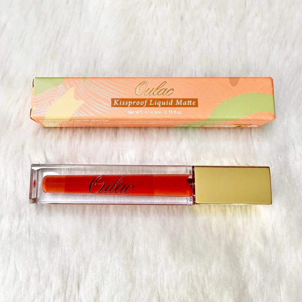 NIB Oulac Kissproof Matte Liquid Lipstick in Retro Kiss Full Size 4.5ml